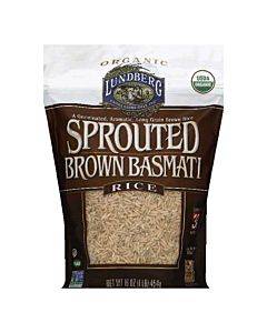 Lundberg Family Farms Sprouted Brown Basmati Rice - Case Of 6 - 1 Lb.