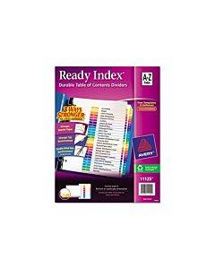 Customizable Toc Ready Index Multicolor Tab Dividers, 26-tab, A To Z, 11 X 8.5, White, Traditional Color Tabs, 1 Set