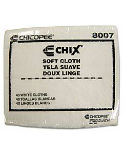 Soft Cloths, 13 X 15, White, 40/pack, 30 Packs/carton