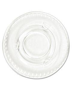 Plastic Portion Cup Lid, Fits 0.5 Oz To 1 Oz Cups, Clear, 100/sleeve, 25 Sleeves/carton