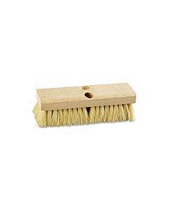 Deck Brush Head, 2" White Tampico Bristles, 10" Brush