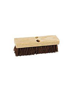 Deck Brush Head, 2" Brown Palmyra Bristles, 10" Brush