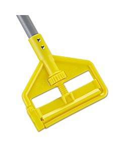 Invader Fiberglass Side-gate Wet-mop Handle, 1" Dia X 54", Gray/yellow