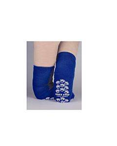 Slipper Socks Pillow Paws Bariatric 3x-large Royal Blue Ankle High(48/ca)