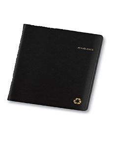 Recycled Weekly/monthly Classic Appointment Book, 8.75 X 7, Black, 2021