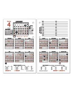 Burkhart's Day Counter Desk Calendar Refill, 4.5 X 7.38, White Sheets, 2023