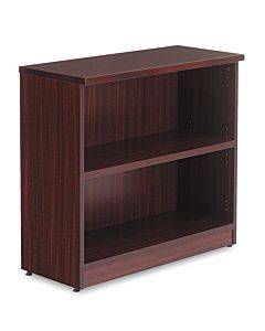 Alera Valencia Series Bookcase, Two-shelf, 31 3/4w X 14d X 29 1/2h, Mahogany