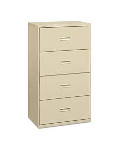400 Series Four-drawer Lateral File, 30w X 19-1/4d X 53-1/4h, Putty
