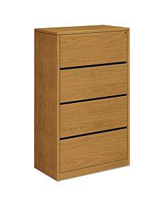 10500 Series Four-drawer Lateral File, 36w X 20d X 59-1/8h, Harvest