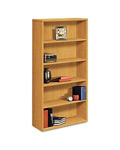 10500 Series Laminate Bookcase, Five-shelf, 36w X 13-1/8d X 71h, Harvest