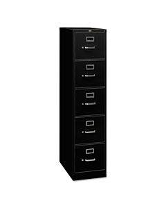 310 Series Five-drawer, Full-suspension File, Legal, 26-1/2d, Black
