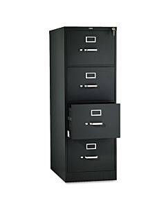 510 Series Four-drawer Full-suspension File, Legal, 52h X25d, Black
