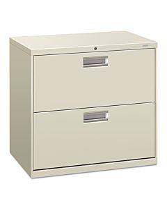 600 Series Two-drawer Lateral File, 30w X 19-1/4d, Light Gray