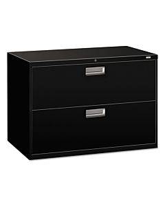 600 Series Two-drawer Lateral File, 42w X 19-1/4d, Black