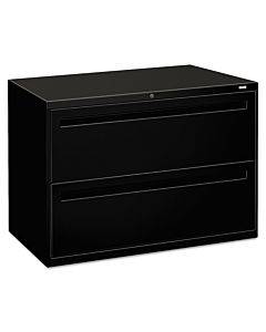 700 Series Two-drawer Lateral File, 42w X 19-1/4d, Black