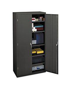 Assembled Storage Cabinet, 36w X 18-1/4d X 71-3/4h, Charcoal