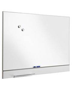 Magnetic Dry Erase Board, Coated Steel, 48 X 32, Aluminum Frame