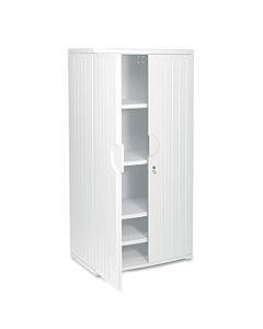 Officeworks Resin Storage Cabinet, 36w X 22d X 72h, Platinum