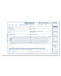 Driver's Daily Log Book, Two-part Carbonless, 8.75 X 5.38, 31 Forms Total