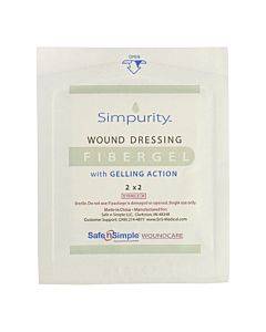 Simpurity Fibergel Pad Wound Dressing, 2" X 2" Part No. Sns56702 (1/ea)