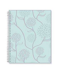 Rue Du Flore Monthly Wirebound Planner, 10 X 8, Green/lavender, 2021