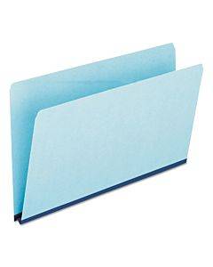 Pressboard Expanding File Folders, Straight Tabs, Legal Size, 1" Expansion, Blue, 25/box
