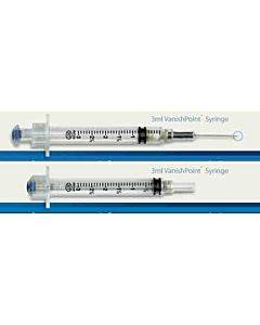 Retractable Tech 1ml Vanishpoint U-100 Insulin Syringe Model: 10271 (100/bx)