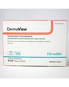 Dermarite Industries Dermaview Transparent Adhesive Film Dressing Model: 00251e (50/bx)