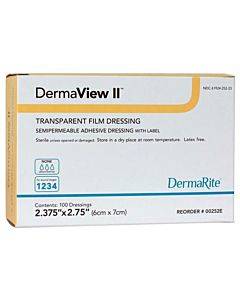 Dermarite Industries Dermaview Ii Transparent Film Dressing Model: 00252e (100/bx)