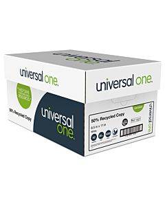 50% Recycled Copy Paper, 92 Bright, 20 Lb Bond Weight, 8.5 X 11, White, 500 Sheets/ream, 10 Reams/carton