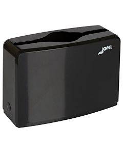 Countertop Folded Towel Dispenser, 10.63 X 7.28 X 4.53, Black