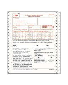1096 Tax Form For Dot Matrix Printers, Fiscal Year: 2022, Two-part Carbonless, 8 X 11, 10 Forms Total