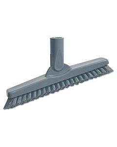 Smartcolor Swivel Corner Brush, Black Polypropylene Bristles, 8.83" Brush, Gray Plastic Handle