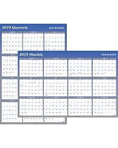 At-a-glance Erasable/reversible Yearly Wall Planner