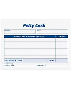 Adams Petty Cash Receipt Pad