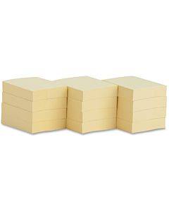 Business Source Yellow Repositionable Adhesive Notes