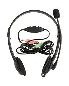 Compucessory Lightweight Stereo Headphones With Mic