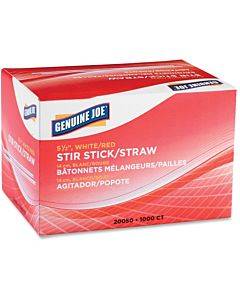 Genuine Joe 5-1/2" Plastic Stir Stick/straws