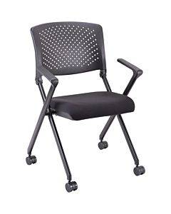 Lorell Plastic Arms/back Nesting Chair