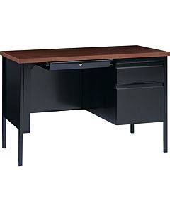 Lorell Fortress Series Walnut Laminate Top Desk