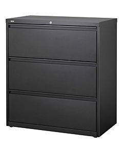 Lorell 3-drawer Black Lateral Files