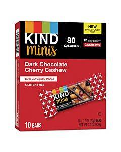 Minis, Dark Chocolate Cherry Cashew, 0.7 Oz, 10/pack