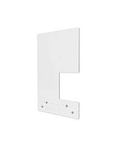 Mounting Safety Barrier With Side Pass Thru, 23.75" X 31.75", Acrylic, Clear, 2/carton