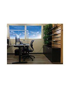 Desktop Acrylic Protection Screen, 59 X 1 X 24, Clear