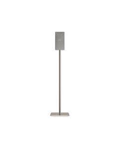 Hand Sanitizer Station Stand, 12 X 16 X 54, Silver