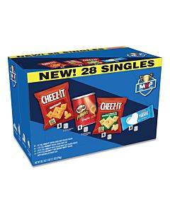 Mvp Singles Variety Pack, Cheez-it Original/white Cheddar; Pringles Original; Rice Krispies Treats, 28.1 Oz, 28/box