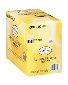 Twinings Lemon & Ginger Herbal Tea K-cup