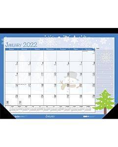 House Of Doolittle Monthly Deskpad Calendar Seasonal Holiday Depictions 22 X 17 Inches