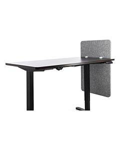 Desk Modesty Adjustable Height Desk Screen Cubicle Divider And Privacy Partition, 23.5 X 1 X 36, Polyester, Gray