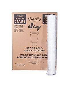 Foam Drink Cups, 32 Oz, White, 16/bag, 25 Bags/carton